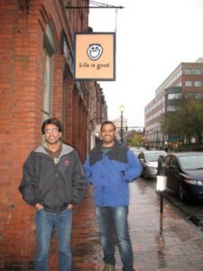 Santosh and I - collaborating since 2008