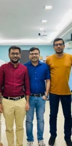 Rishabh, Rishi and Santosh..  in one of the IIFM alumni event
